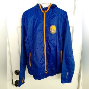 EUC Golden State Warriors windbreaker hooded jacket